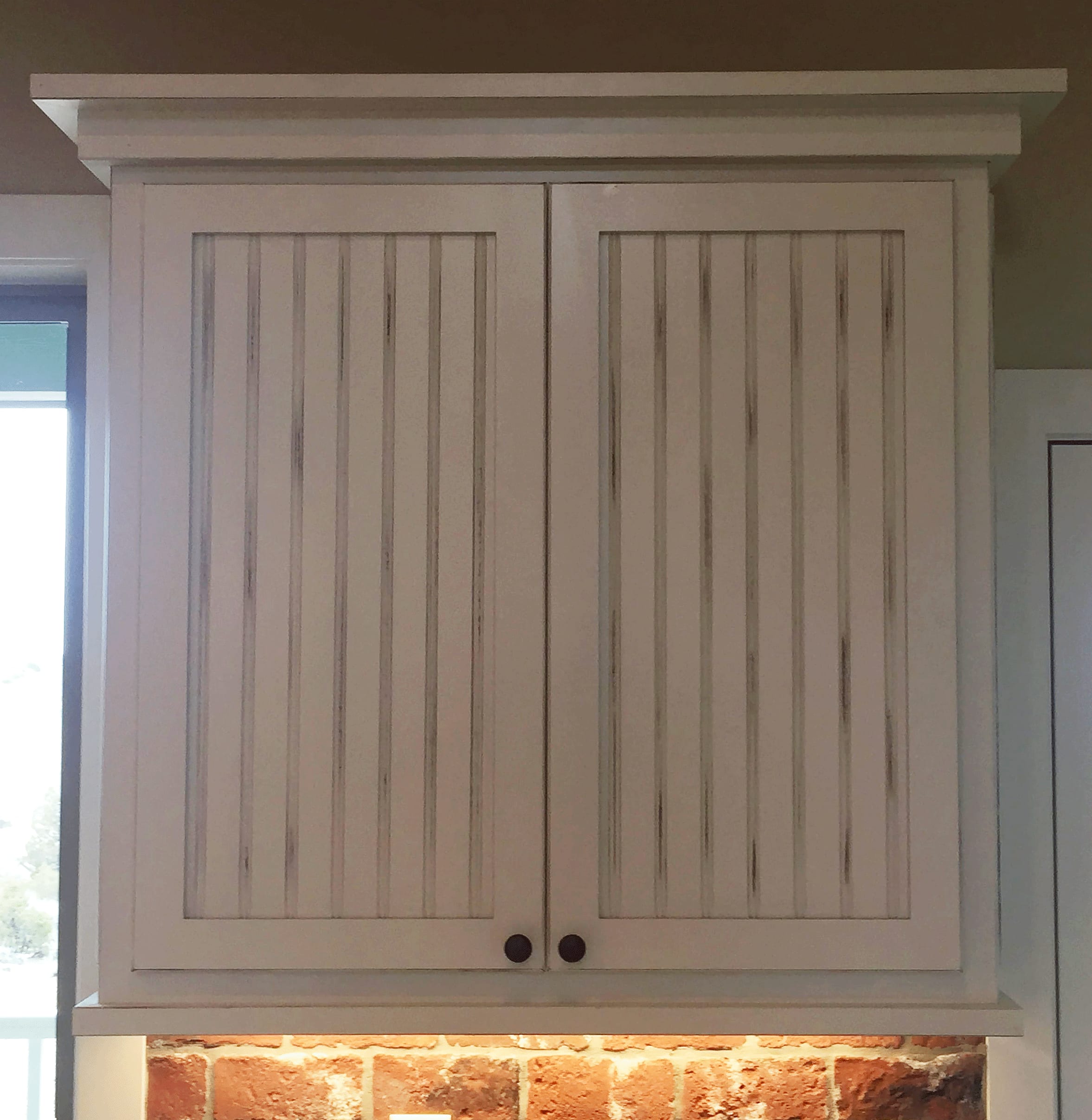Beadboard Cabinet Detail